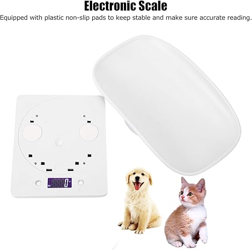 Miniatura 5 de LIZEALUCKY Báscula pequeña para mascotas, báscula de bebé de 22.0 lbs0.04 oz, báscula digital de peso para mascotas pequeñas, báscula multifuncional