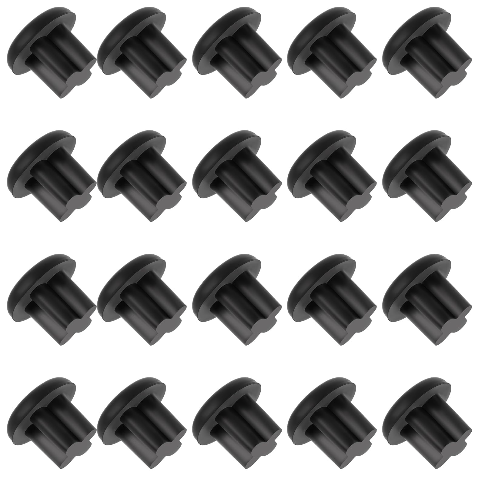 Uxcell 15-Pack Anti-Dust Cover Plugs For 3.5mm Audio Jack – Black Rubber Headphone Jack Dust Caps