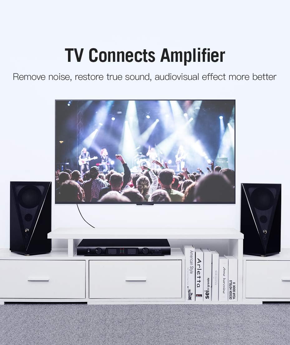 LinkinPerk 2RCA Male to 2RCA Male Stereo Audio Cable (3FT) : Electronics