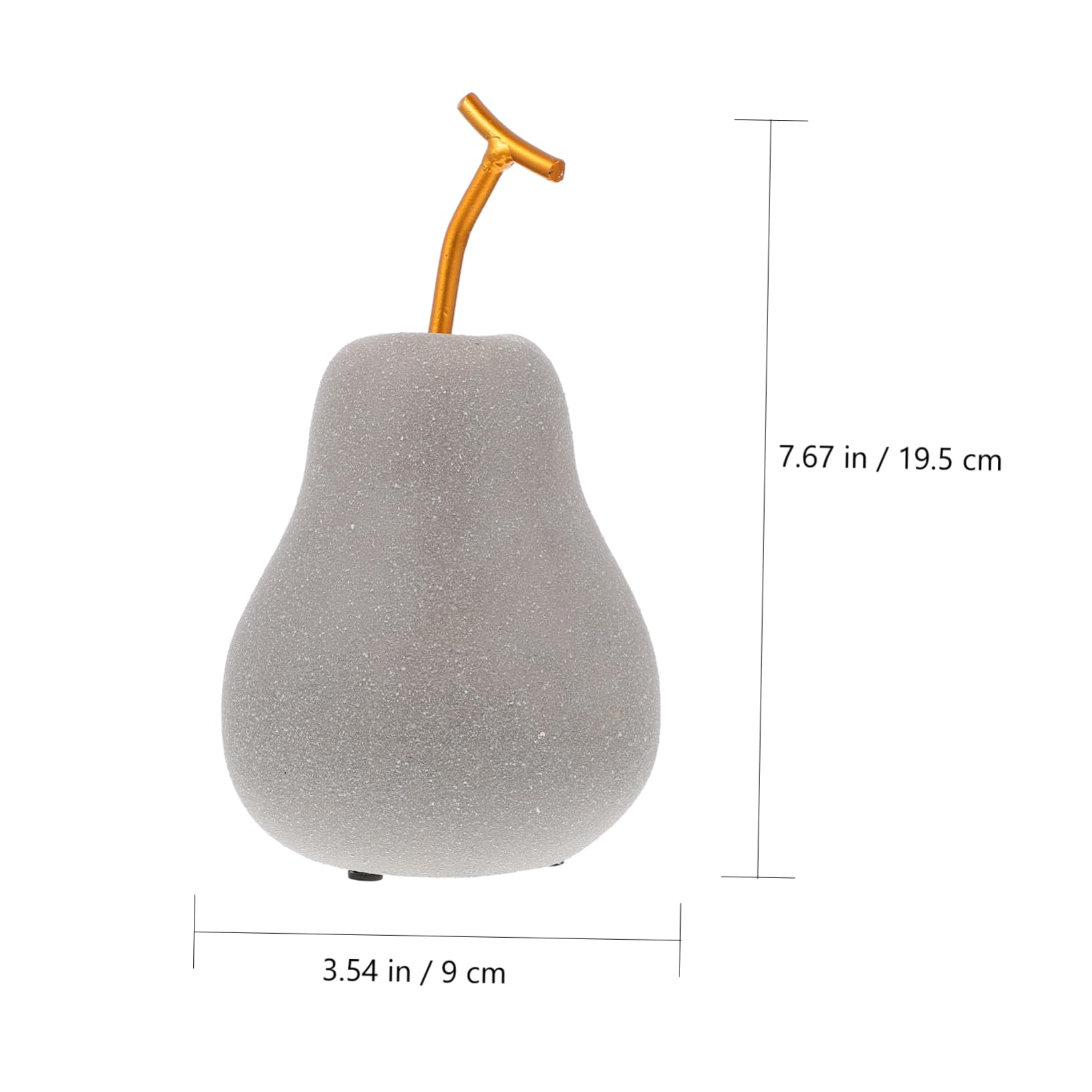 Alipis 1pc Simulated Fruit Ornaments Norse Decor Pear Collection Figurine Fake Apples Tabletop Decor Decorative Fruit Ornament Home Accessories Miniatures Christmas Ceramics Photo