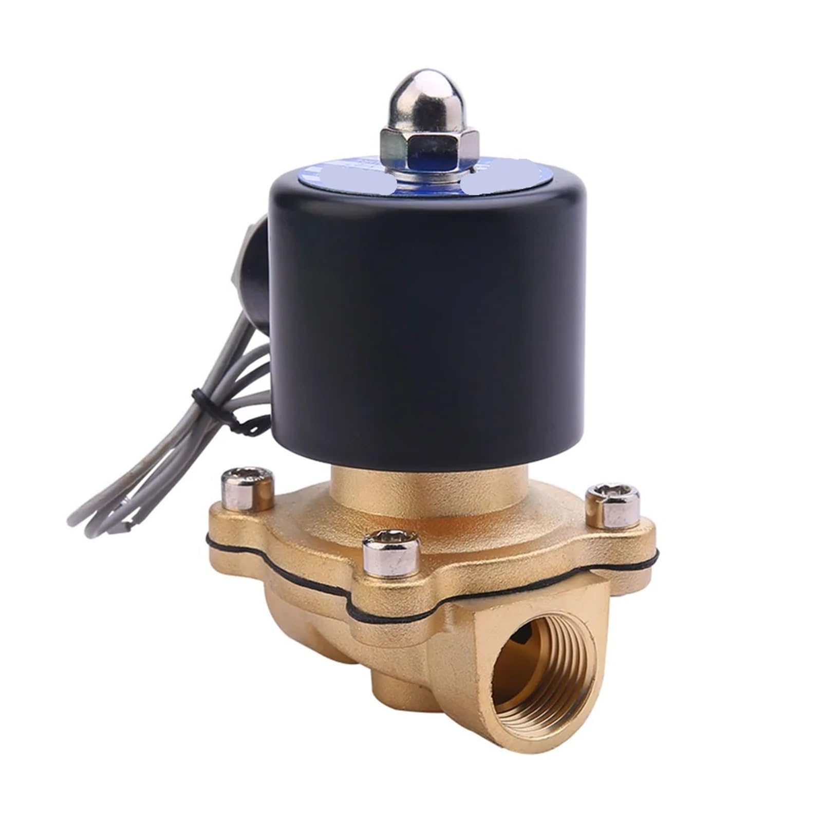 Vanne électromagnétique 3/4 en cuivre normalement fermée 9V pour drainage pneumatique