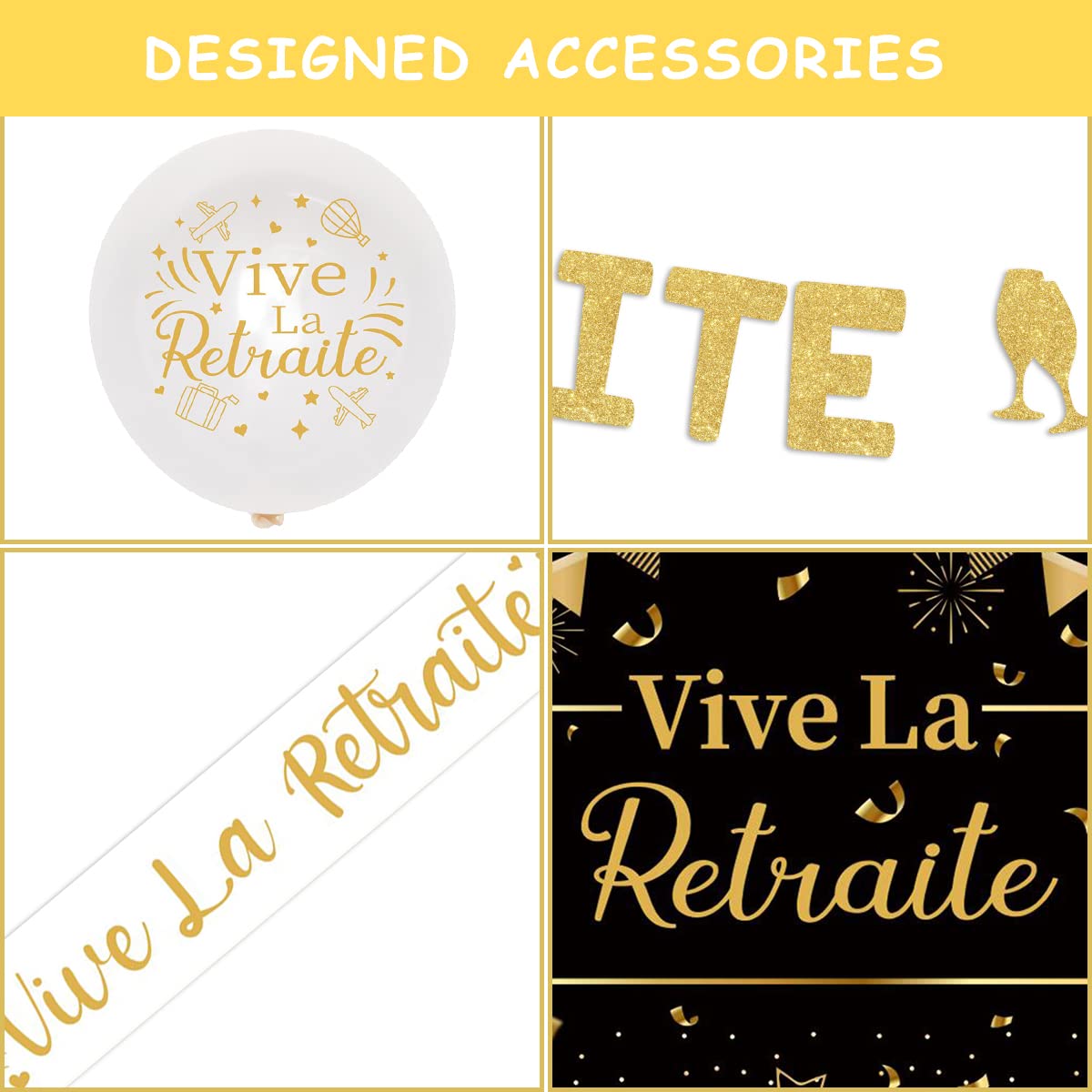 Guirlande Dorée « La Légende A Pris Sa Retraite » – Décoration Pot De Départ, 1,80 M, Brillante, Réutilisable, Pour Fête Retraite Guirlande Pot De Départ