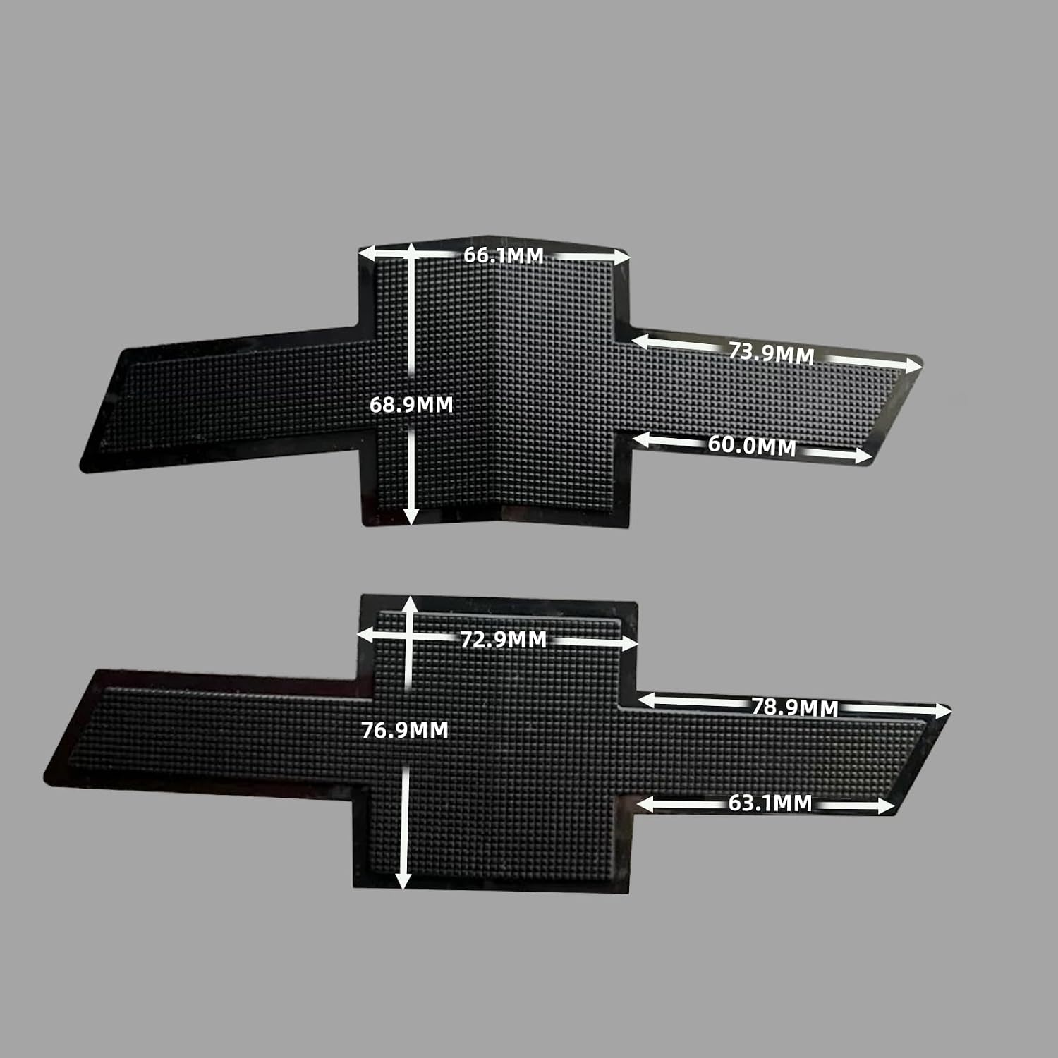 Black Bowtie Front Tailgate Emblem Overlay Compatible with 2015 2016 2017 2018 Chevy Silverado 1500 2019 Chevrolet Silverado 1500 LD with Strong Adhesive 260207 ABS Plastic Badge Black