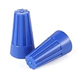 XHF UL Listed 250Pcs Blue 22-14AWG Wire Connector Nuts, Wire Caps for Quick Connection Max.2#14 w/2#16 W/2#18 w/2#20 Min.2#22