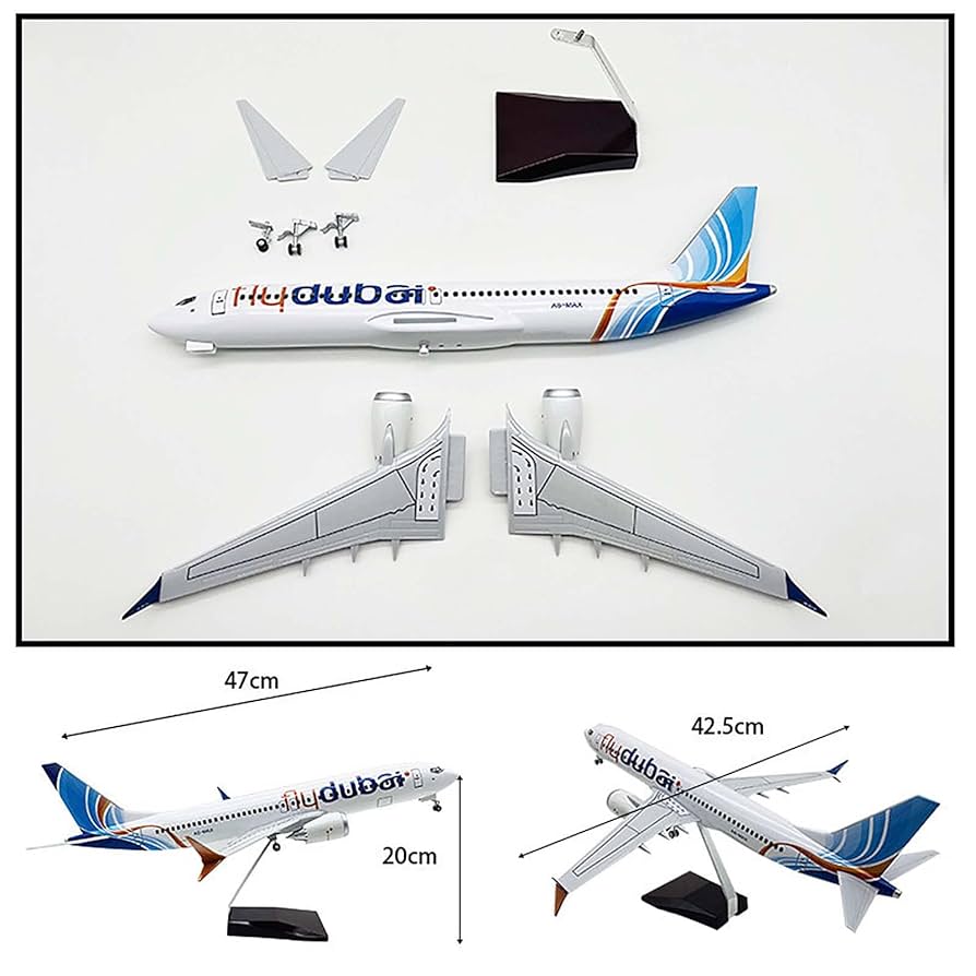 Amazon.co.jp: ドバイ航空航空機ボーイング737MAX 1/85 18.5