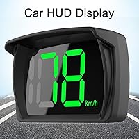 Vista 2 de Shkalacar Pantalla HUD de Cabeza para Coche Velocímetro Digital de GPS KM/H MPH con Pantalla LED de Fuente Grande para Coche, Camioneta, SUV