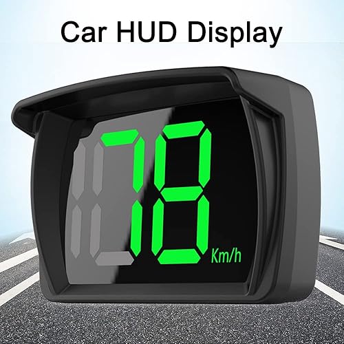 Miniatura 2 de Shkalacar Coche HUD Headup Display KMH MPH GPS GPS Velocímetro digital con pantalla LED de fuente grande para coche, camión, SUV, motocicleta