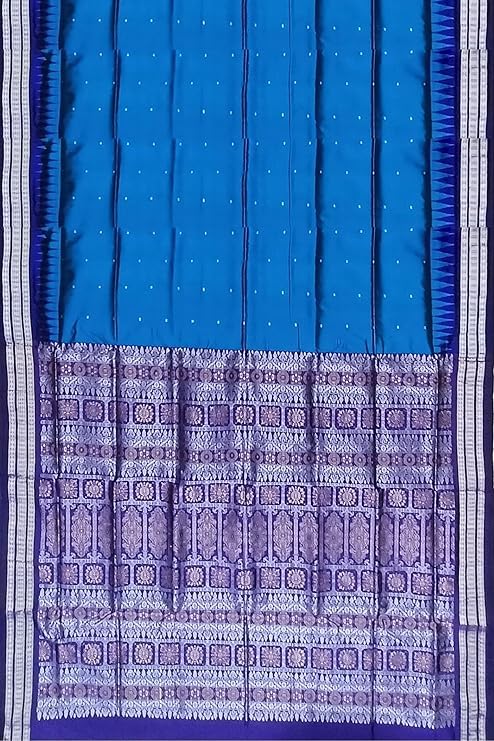 Image of Handmade Pure Bomkai Silk Saree Khandua Natural Silk Ikkat Saree For Women /Ethnic Wear /Traditonal Saree /Handloom Saree With Regular Fit Blouse Piece