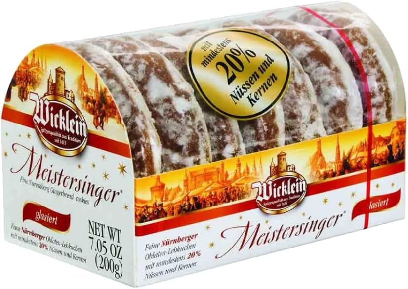 Fine Nuremberg Gingerbread (Oblaten-Lebkuchen) Cookies