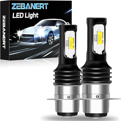 ZEBANERT Compatible con bombillas Yamaha Raptor 350 600 660R 700 700R Yamaha YFZ450, tamaño 11, bombillas LED H6M HiLo, 400% de brillo, 6000