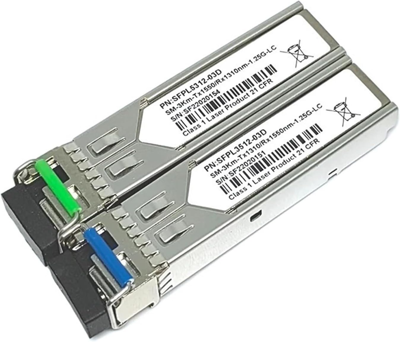 1pc 1Gb LC SFP Module Single Fiber Optical Transceiver Gigabit 3-80km(40KM 1pair)