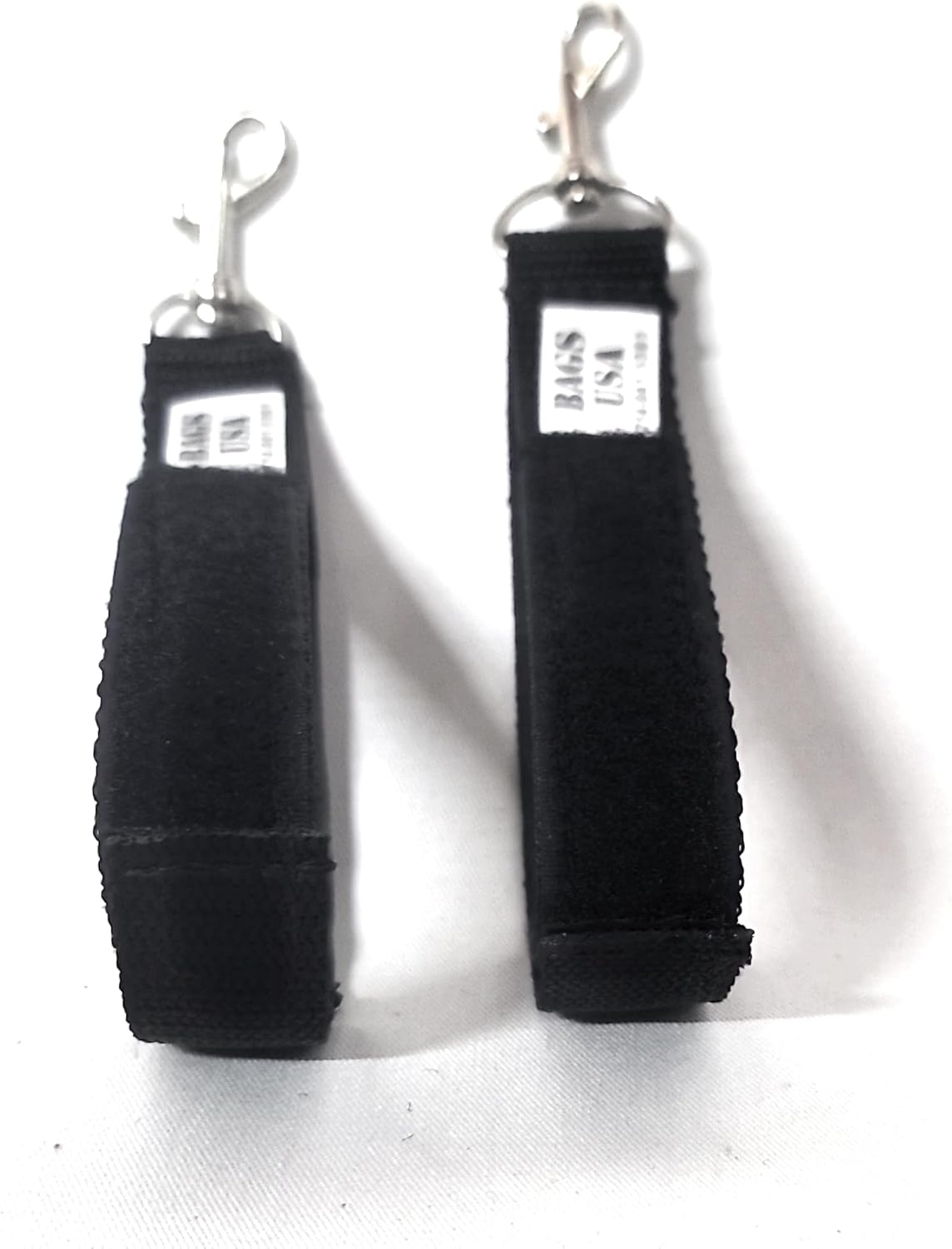 2- Pack of Firefighter Glove Holder Straps,Turnout Gear Glove Strap All Black Made In USA.