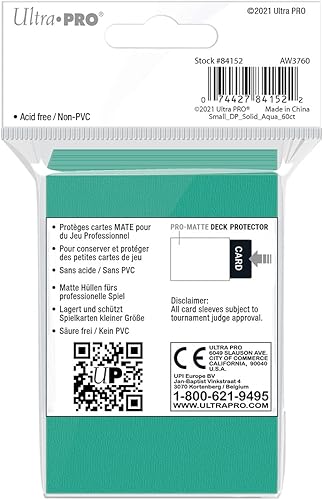 Vista 15 de Ultra Pro Pequeñas fundas protectoras de cubierta PRO-Matte para Yu-Gi-Oh y Cardfight Vanguard - Rojo (60 ct.)