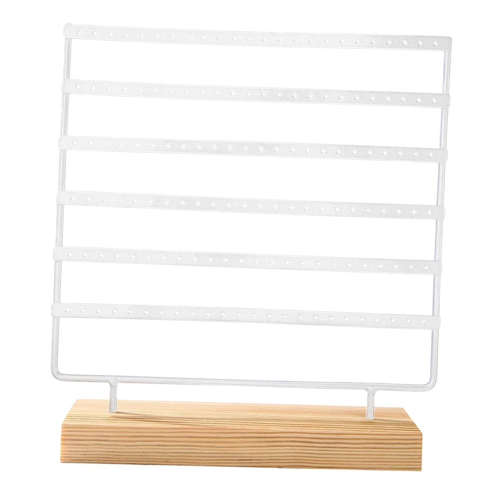 CVdrtyED Vanity Jewellery Stand Display Earring Storage Box, Jewelry Display Stand Large Capacity Chain Rack, 6 Layers Photography Props(White)
