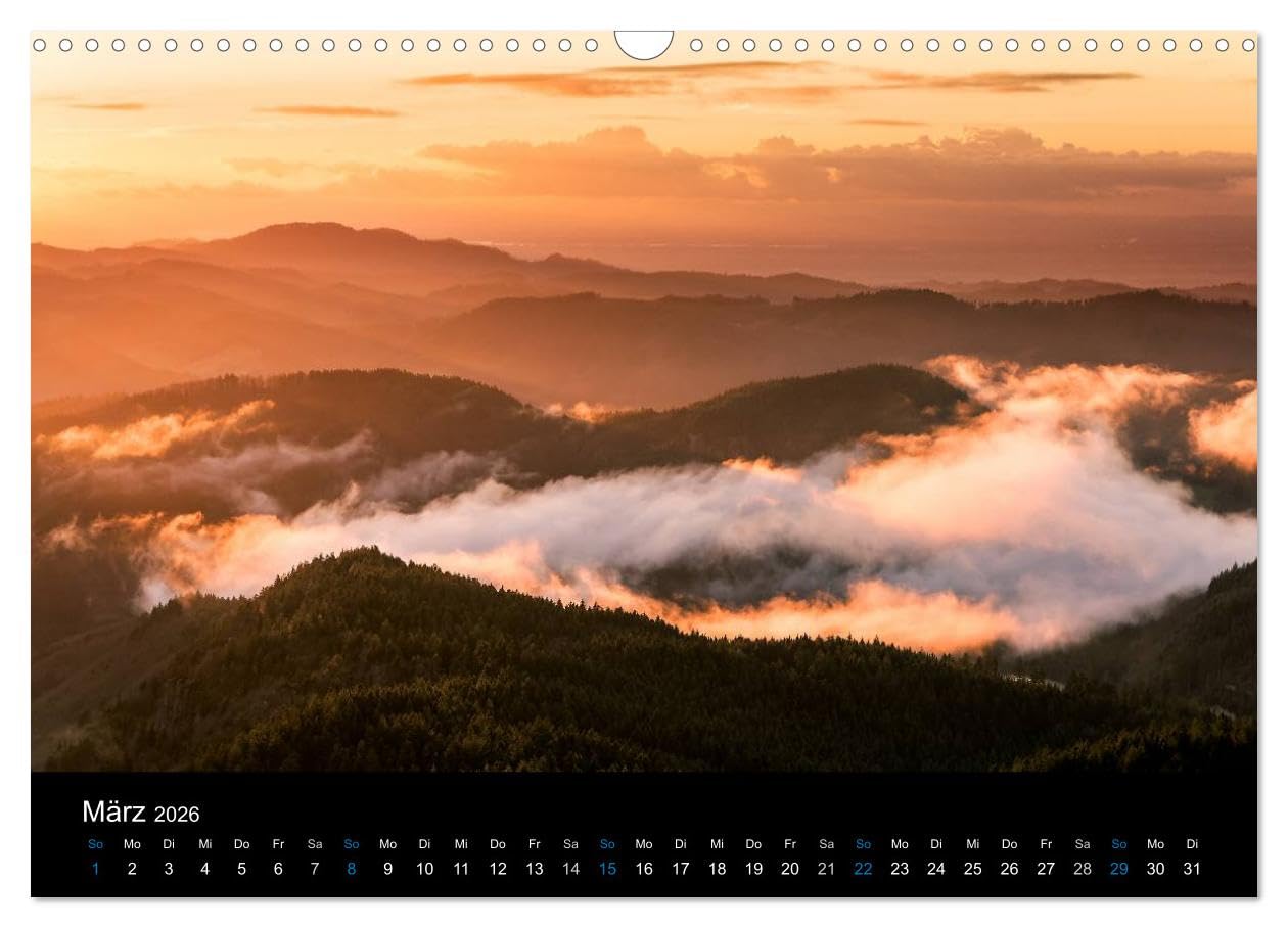 Zauberhafter Schwarzwald (Wandkalender 2026 DIN A3 quer), CALVENDO Monatskalender: Landschaftsphotographien aus dem Schwarzwald