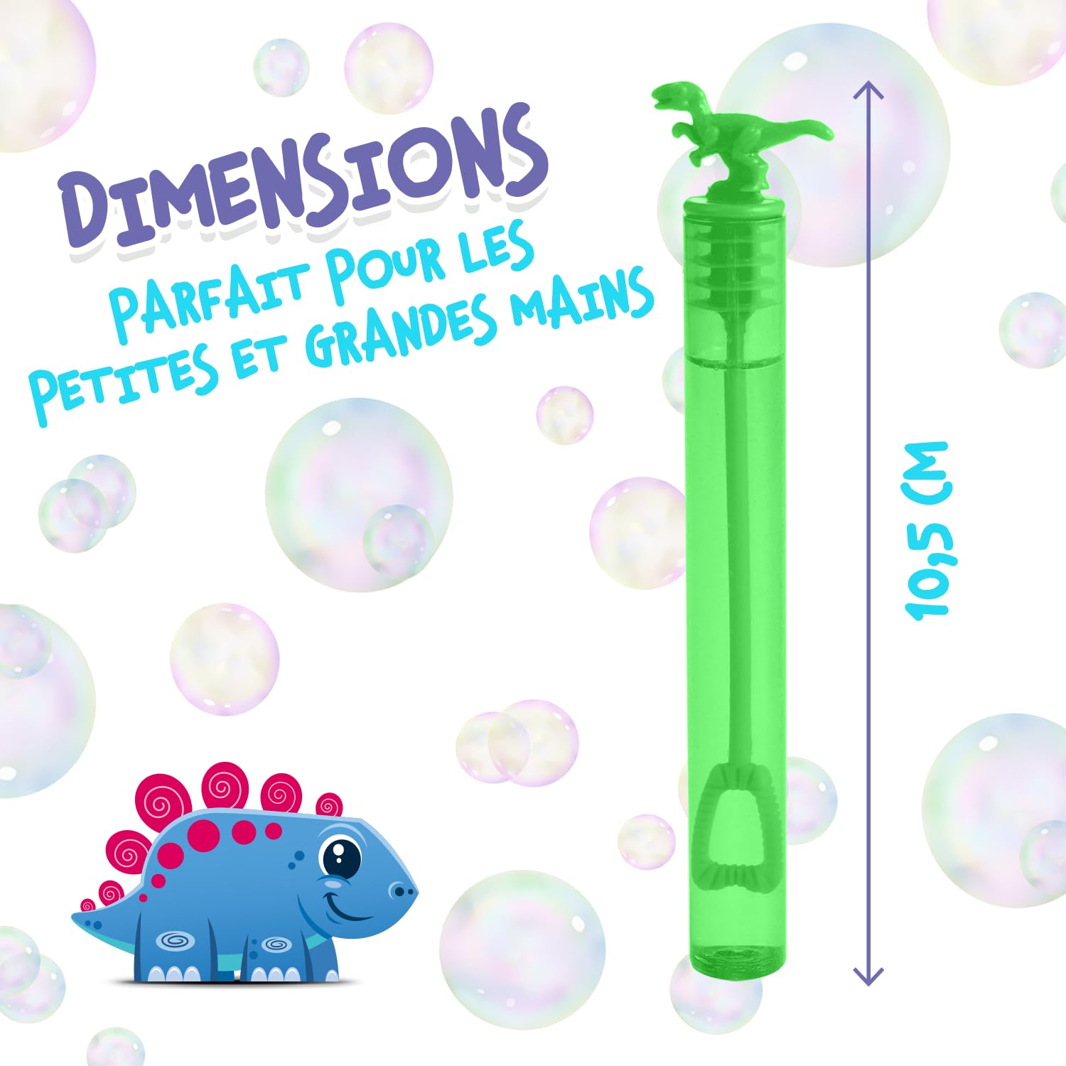Magicat Dino Lot de 60 bulles de savon pour enfants avec design dinosaure en 6 couleurs I Idéal pour les anniversaires d'enfants, les mariages et Halloween I Petit cadeau d'anniversaire d'enfant Magicat Dino Lot de 60 bulles de savon pour enfants avec design dinosaure en 6 couleurs I Idéal pour les anniversaires d'enfants, les mariages et Halloween I Petit cadeau d'anniversaire d'enfant