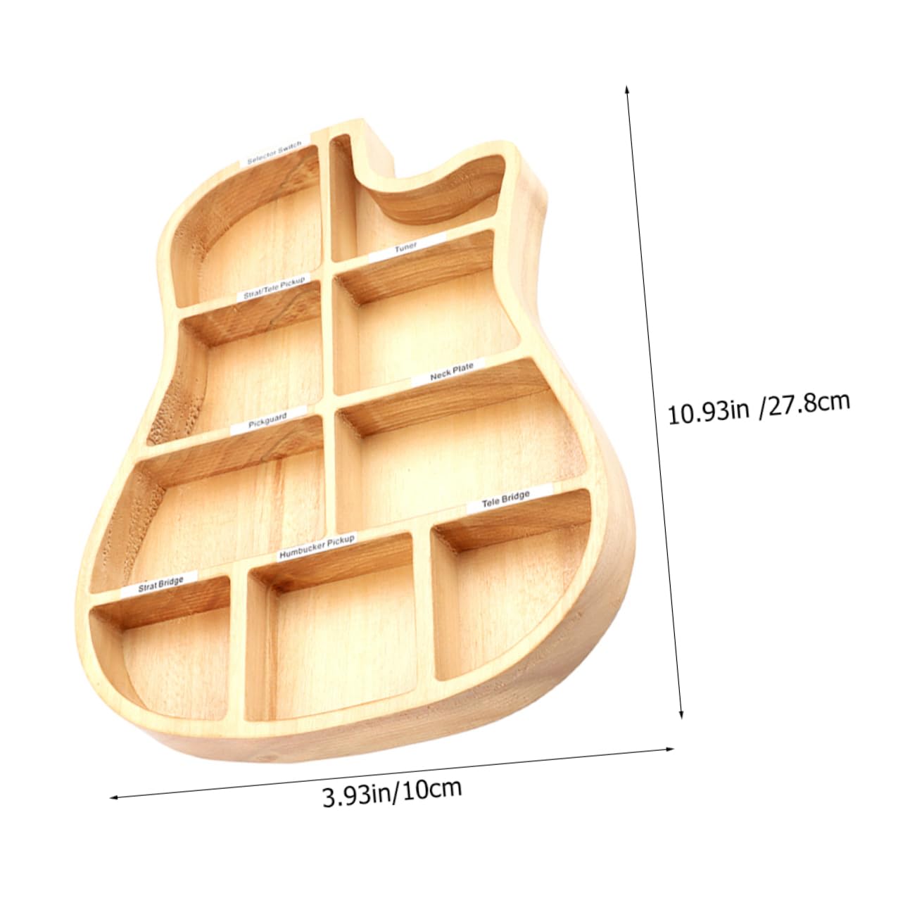 LIOOBO Box Wooden Guitar Picks Storage Box Compact Organizer for Guitar Picks Screws Pickups Essential Accessory for Musicians present
