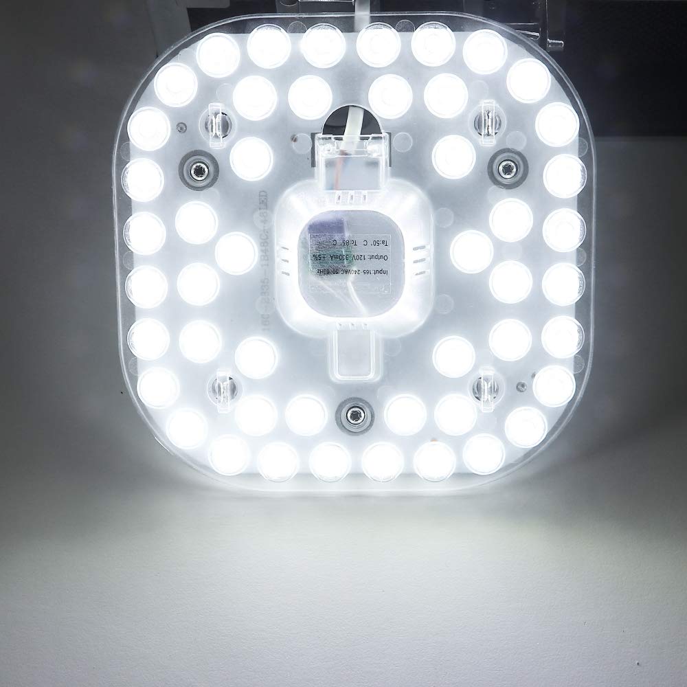 Kit De Conversion LED Pour Plafonnier 36W – 3200 Lumens, 6500K – Pack De 2 Modules Avec Aimants