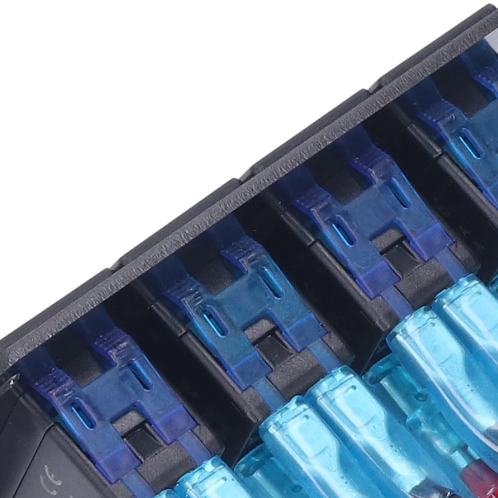 4-Gang-Wippschalter-Panel-Kippschalter mit LED-Hintergrundbeleuchtung, Schutzart IP65, für Motorboote, Autos, LKWs, Yachten, Schwarzes ABS-Material