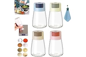 Salt and Pepper Shakers Precise Quantitative Push Type (4 Piece Set)