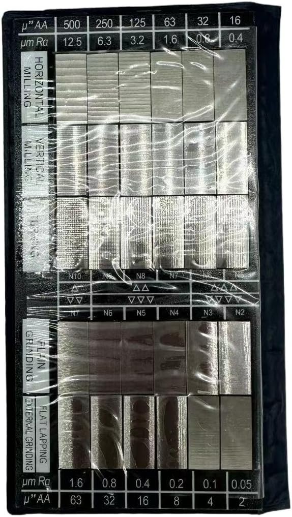 Precision Lathe Roughness Reference Templates Comprehensive Surface Texture Roughness Comparison Samples