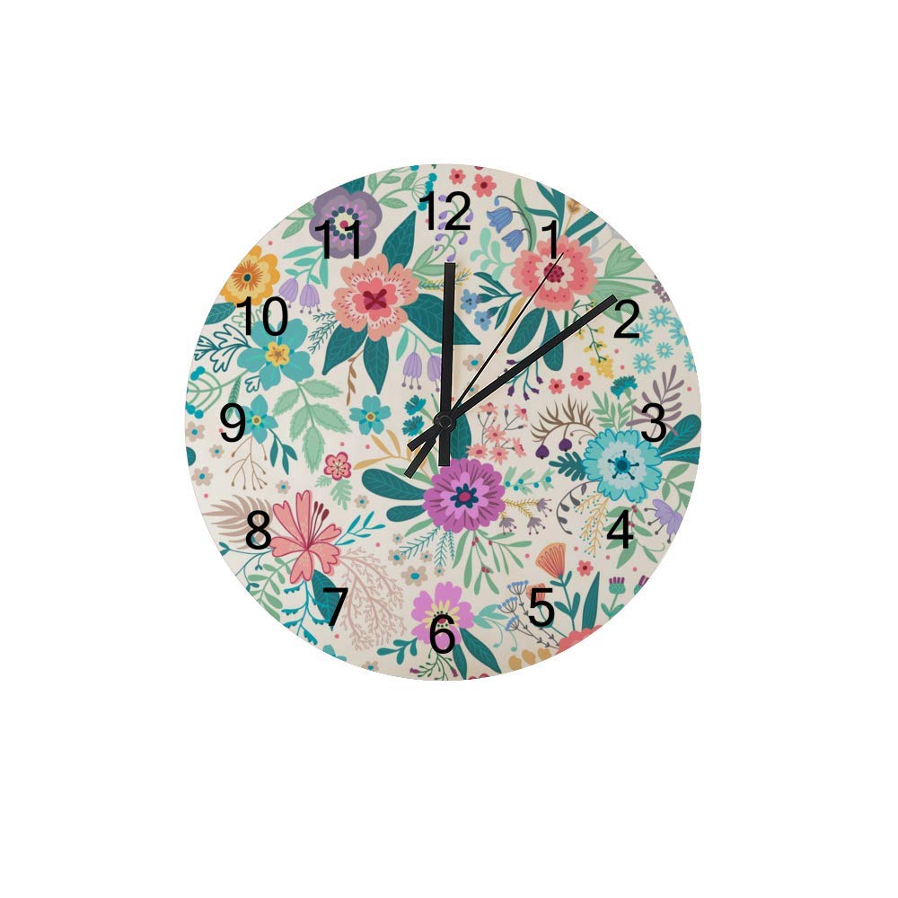 Horloge murale bois sans tic-tac CHEHONG pour éliminer les bruits de l'heure dans la chambre