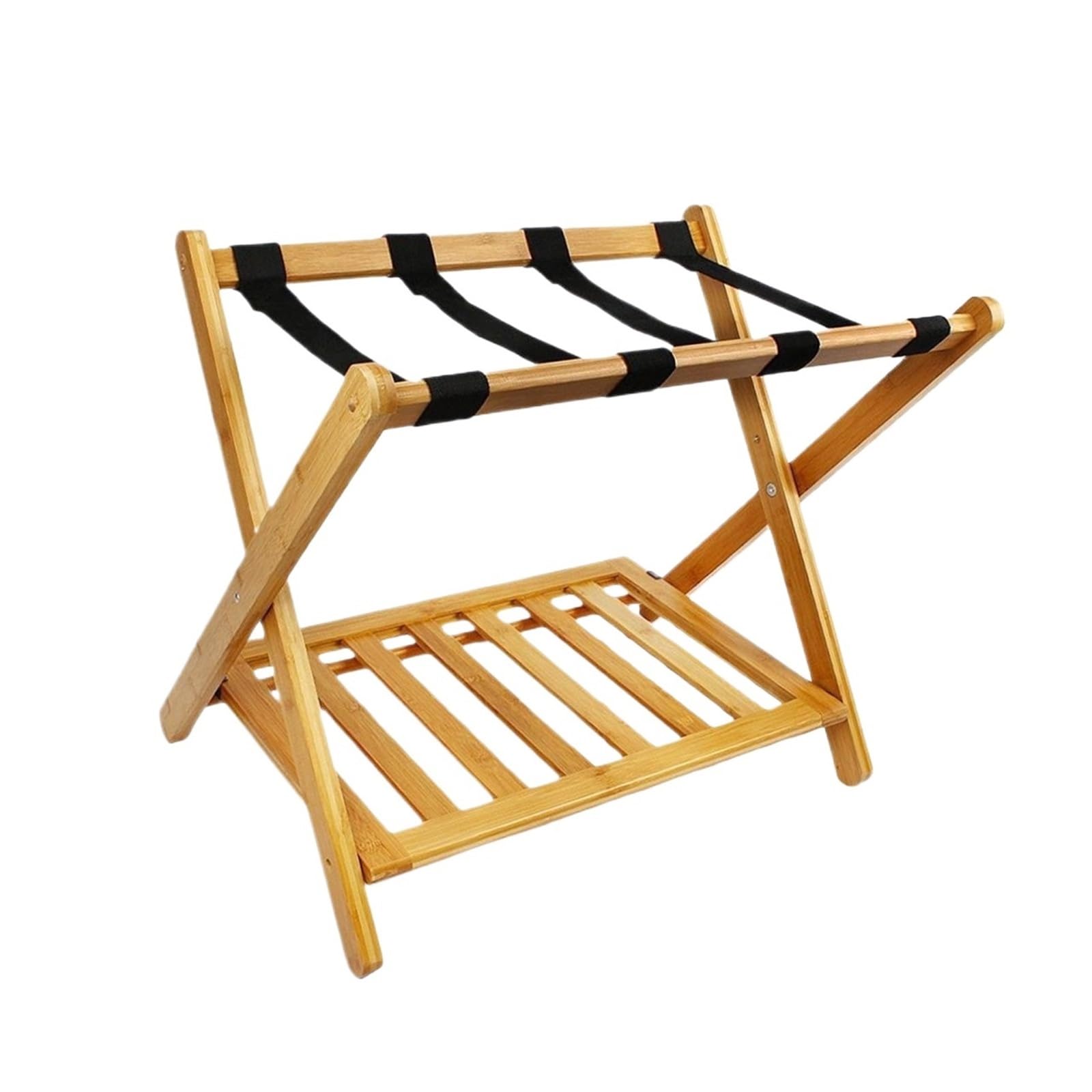 YShiuoL Luggage Rack Luggage Rack with Storage Shelf Heavy Duty Suitcase Stand for Bedroom Hotel