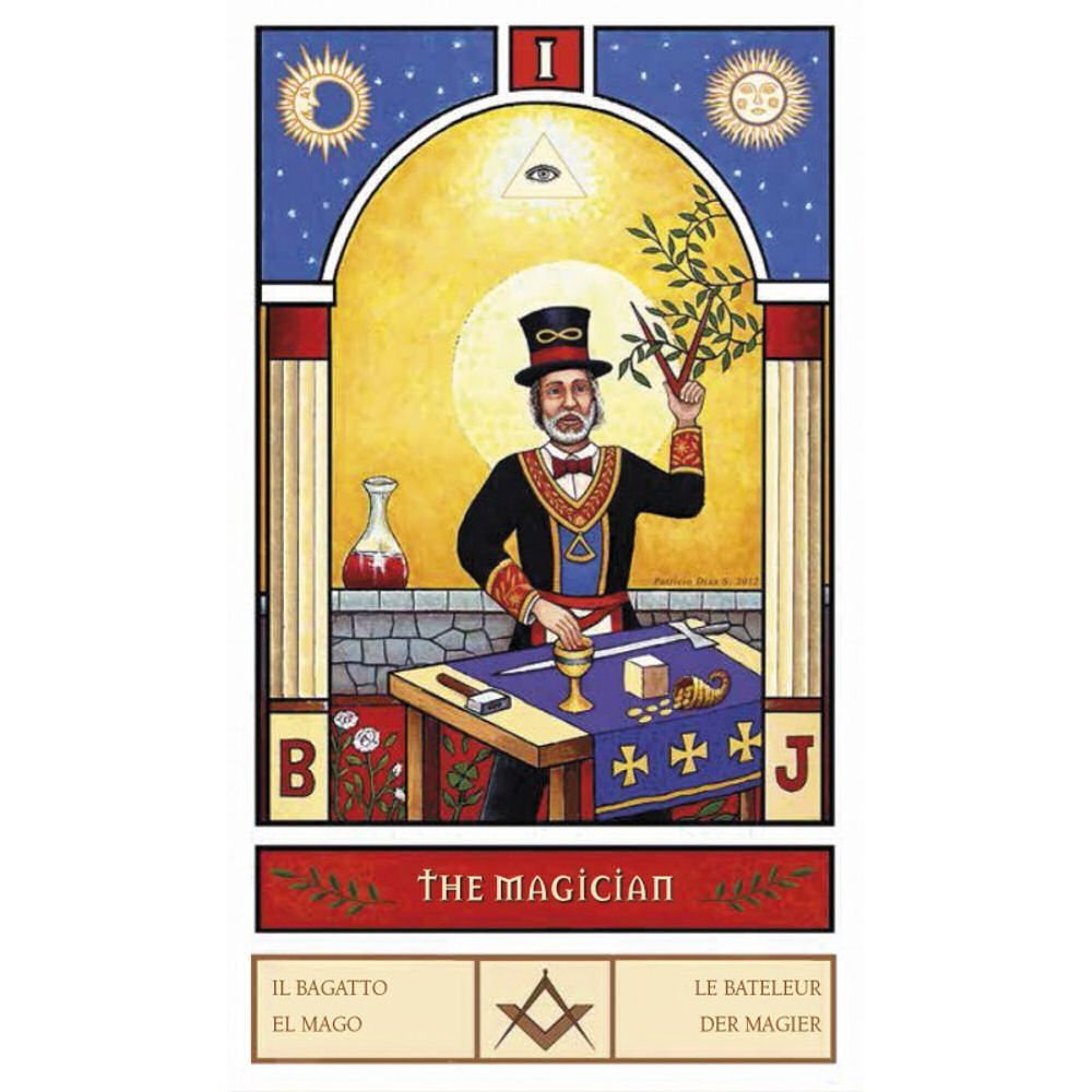 Amazon.co.jp: Masonic Tarot by Patricio Diaz Silva, 78 Cards Deck
