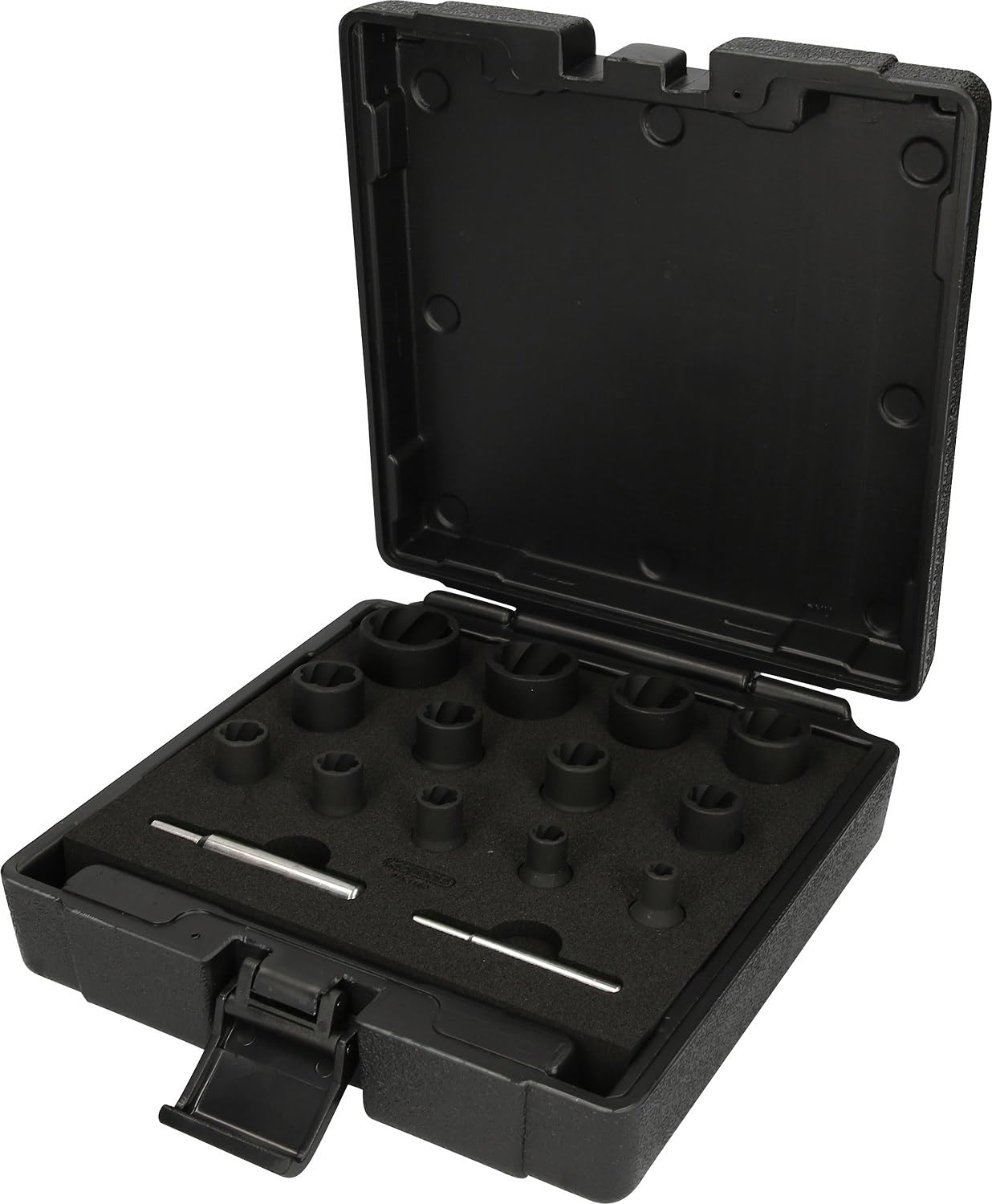 KS Tools 913.1460 1/4"+1/2" Zestaw nasadek udarowych z profilem spiralnym, 15-szt