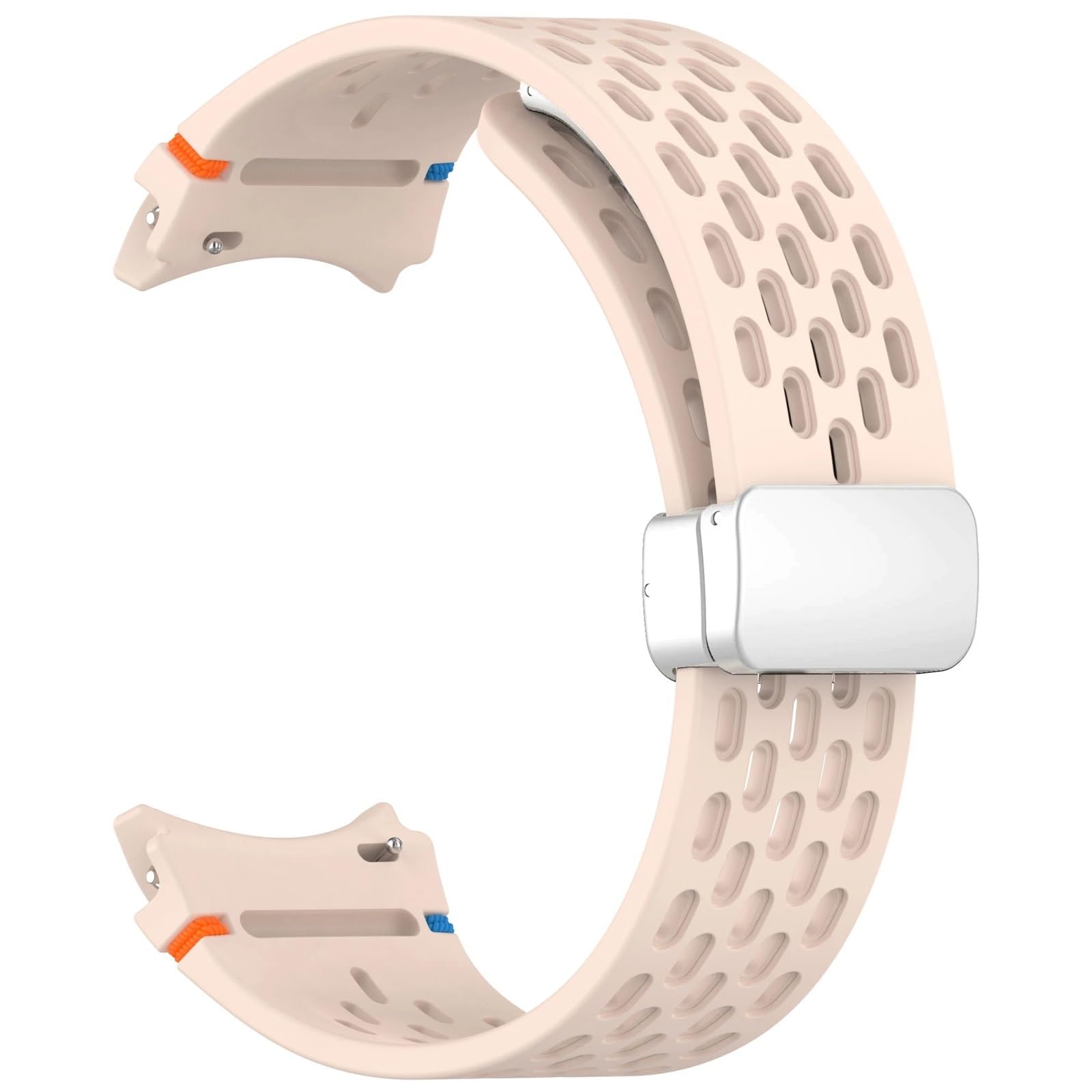 Correa de 20 mm para reloj 4, 5, Pro, 6, 7, 7LTE de 44 mm, 40 mm, correa clásica de silicona sin huecos