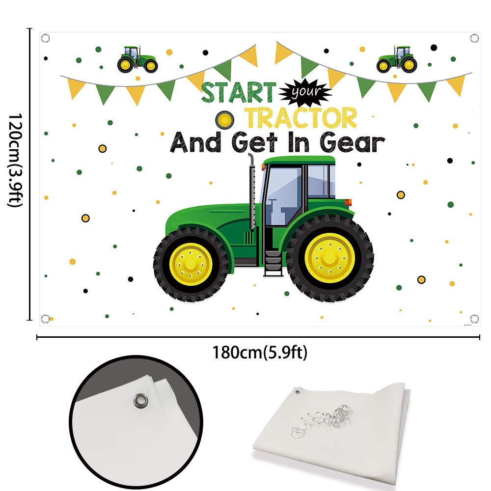 Babyparty-Hintergrund „It's A Boy“ Mit Traktor-Motiv – 1,5x0,9 M, Vinyl, Bauernhof-Theme