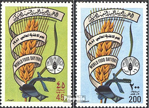 Prophila Collection Libia Michel.-No..: 938-939 (Completa Edizione) 1981 Giornata Mondiale dell'alimentazione (Francobolli per i Collezionisti)