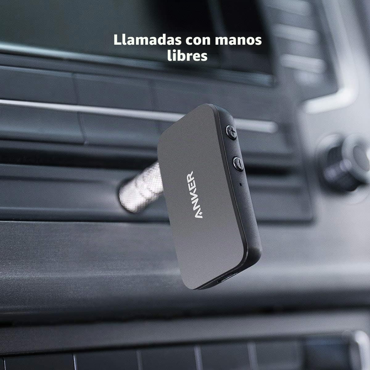 Anker Soundsync A3352 - Receptor Bluetooth para transmisión de música Bluetooth 5.0, 12 Horas de duración, Manos Libres, conexión de Dispositivo Dual, para Coche, hogar, Auriculares, Altavoces