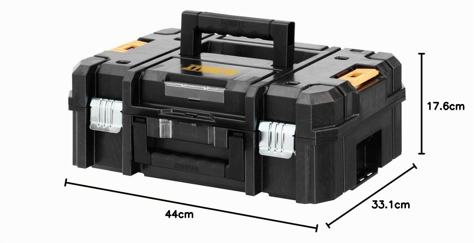 DeWalt TSTAK II Housse de Costume à Dessus Plat avec Mousse prédécoupée