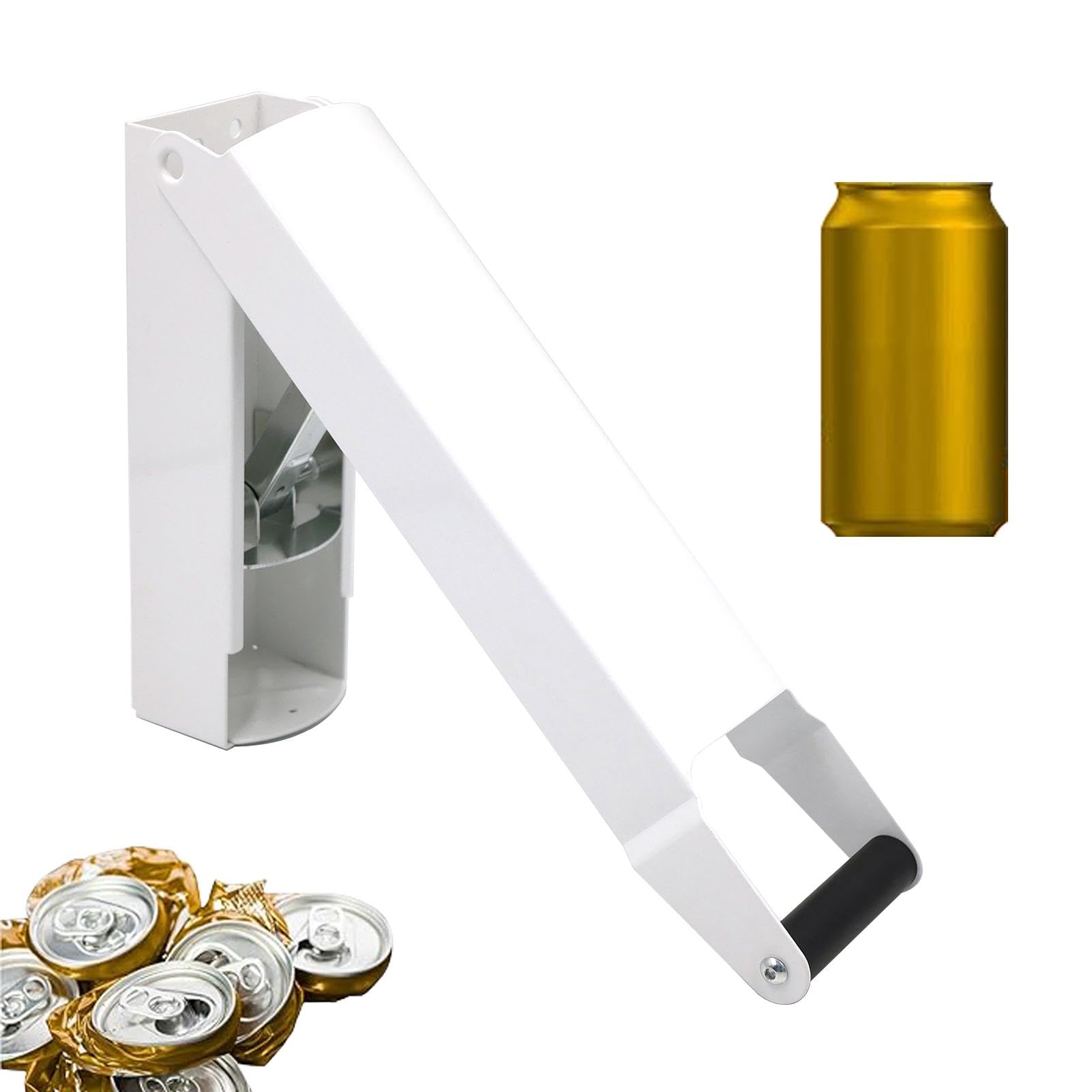 Wandmontierter Dosenzerkleinerer Aus Stahl – Aluminium-Dosenpresse Für Recycling, Bis 6x Mehr Volumen