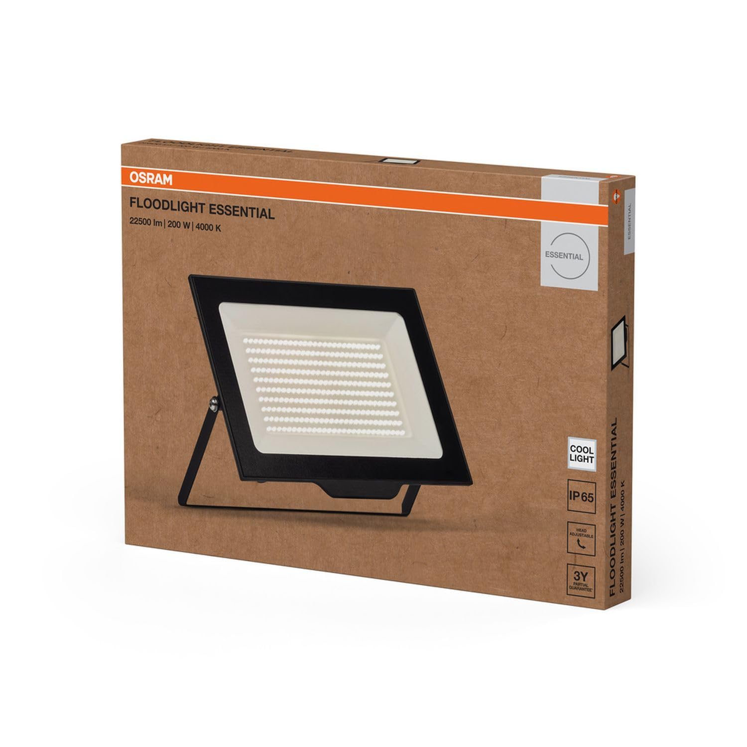 Osram HOMELIGHTING Floodlight Essential 4099854429675 - Foco LED para exteriores (200 W, 4000 K, luz blanca fría)