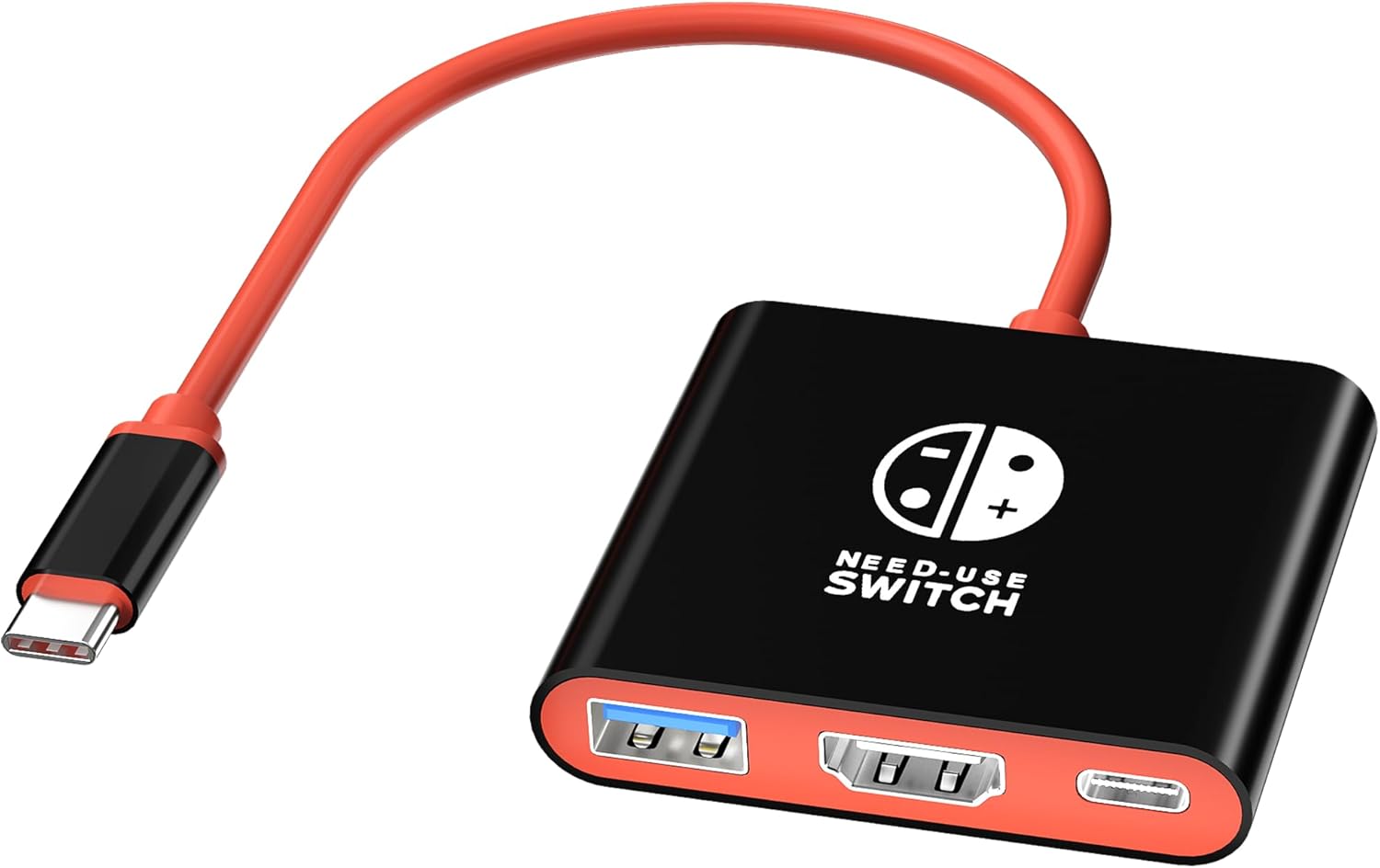 Switch Dock for Nintendo Switch, Docking Station for TV (Black & Red) Thumbnail