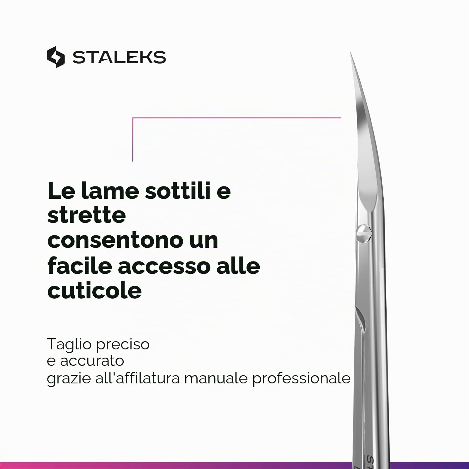 STALEKS Forbici professionali per cuticole Expert 50 tipo 3