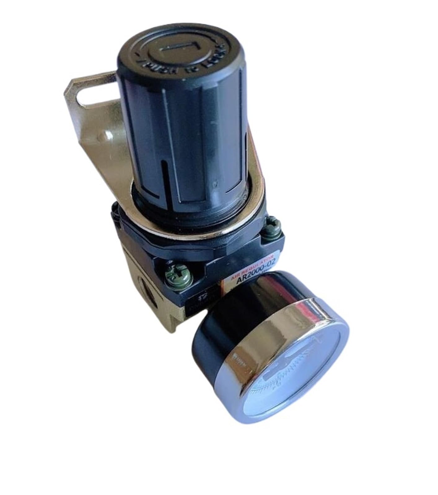 1pc 1/4" BSPT AR2000-02 Réducteur de pression d'air Vanne de régulation de pression pneumatique de précision