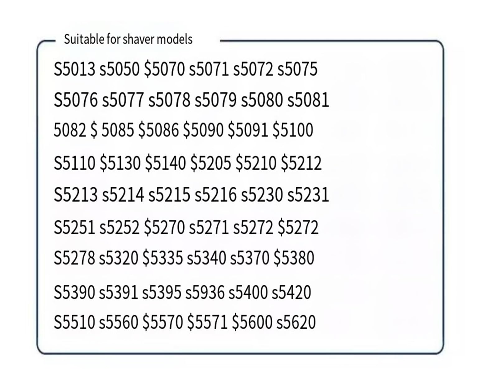 S5000 Rasierklinge, Waschbar, Kompatibel Mit Philips, S5000, S5370, S5571, S5420, S5140, S5078, S5077, S5050, S5082, S5380, S5400, Ersatz-Rasierkopf, Rasierklingen(1pcs Silver)