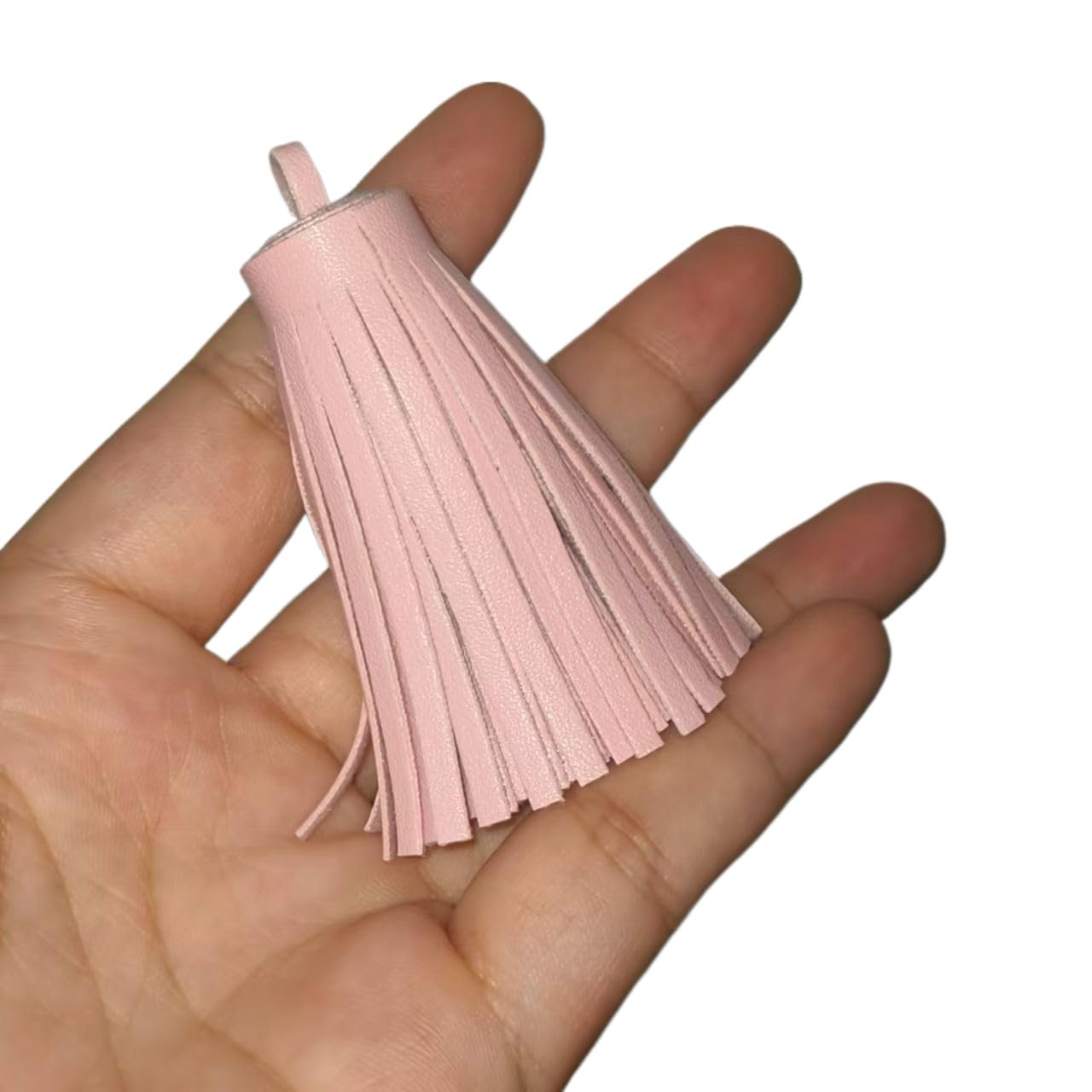ROCKPOEM 12pcs Short Leather Tassels for Keychains and DIY Jewelry Making, Elegant Tassel Charms for Crafts and Bookmarks, Fat Leather Tassel Findings for Souvenir Accessories
