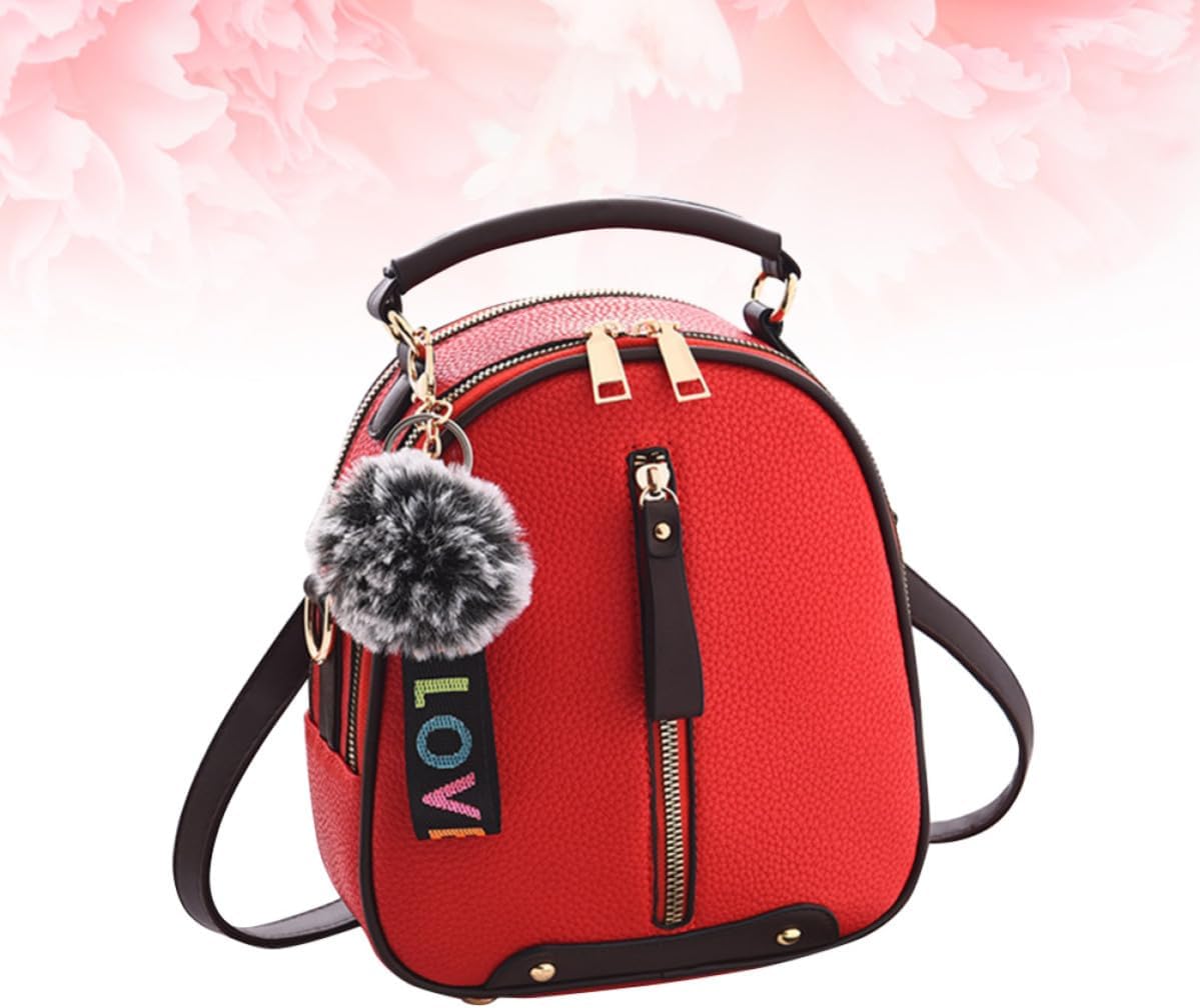 Abaodam Mini Backpack Purse Women PU Leather Handbag Multipurpose