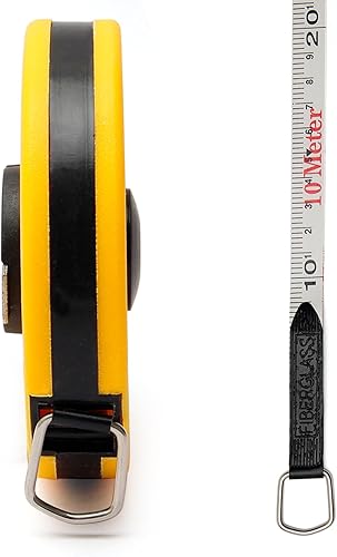 Miniatura 3 de Utoolmart 10M Cinta métrica doble cara métrica fibra de vidrio métrica carrete rollo herramienta de medición 1 unids