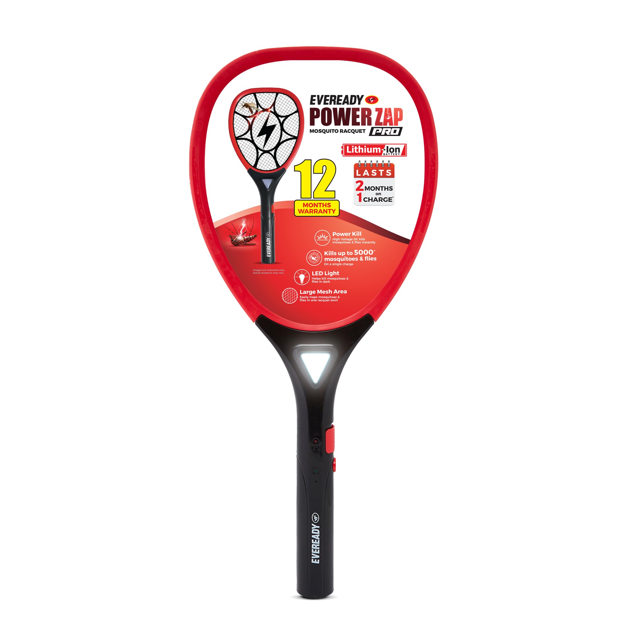 billlie ZAP everline プレオーダー　ツキ Eveready PowerZap Pro Mosquito Racquet with LED Light & Large Mesh