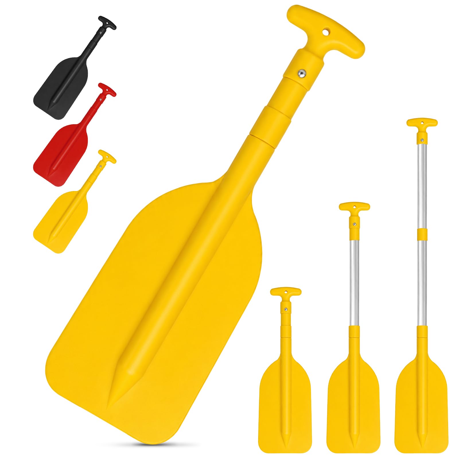 Pagaia Telescopica Retrattile 54-109 cm per Canoa, Remo Telescopico per Canoa, Kayak, Barca Remi, Barche Sicurezza Accessori