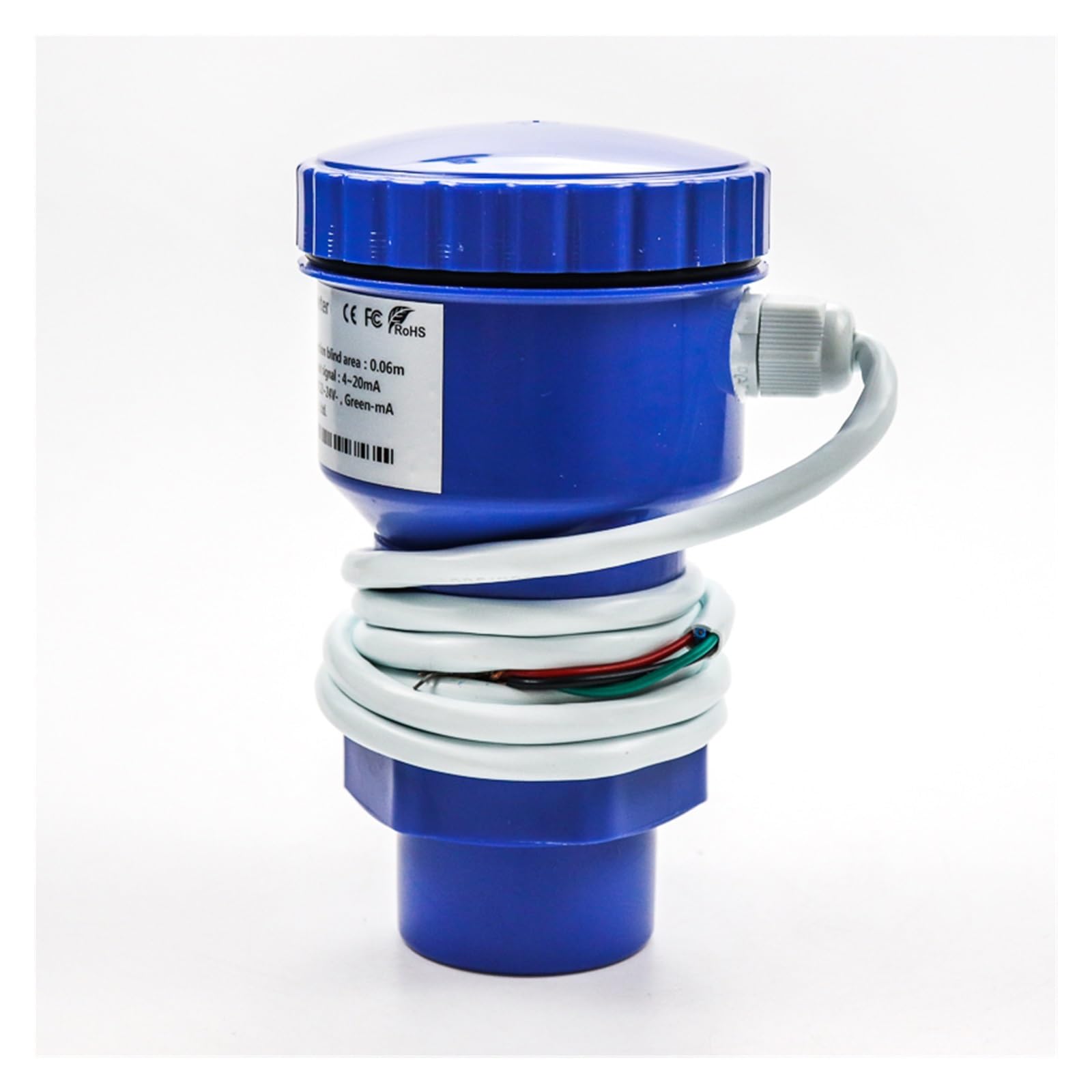 Caudalímetro ultrasónico, Medidor de nivel de tanque de agua ultrasónico, rango de 5M, 4-20Ma, Sensor de nivel ultrasónico, medidor de flujo de canal abierto(5M 4-20mA)