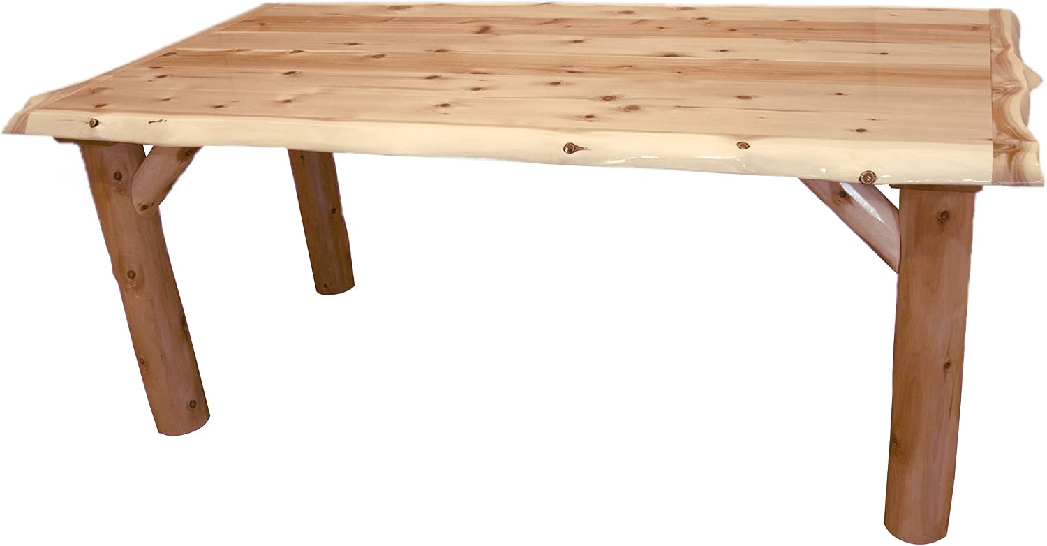 Furniture Barn USA Aspen Log 36" x 36" Solid Top Family Dining Table
