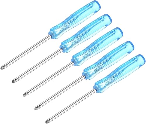 uxcell Mini destornillador Phillips, cabeza cruzada de 0.079 in, 2.559 in de longitud para reparación de electrodomésticos pequeños, 5 unidades