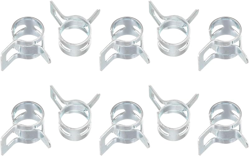 Abraçadeira de mola para mangueira de combustível, silicone e vácuo uxcell 8 mm – Kit com 20 unidades