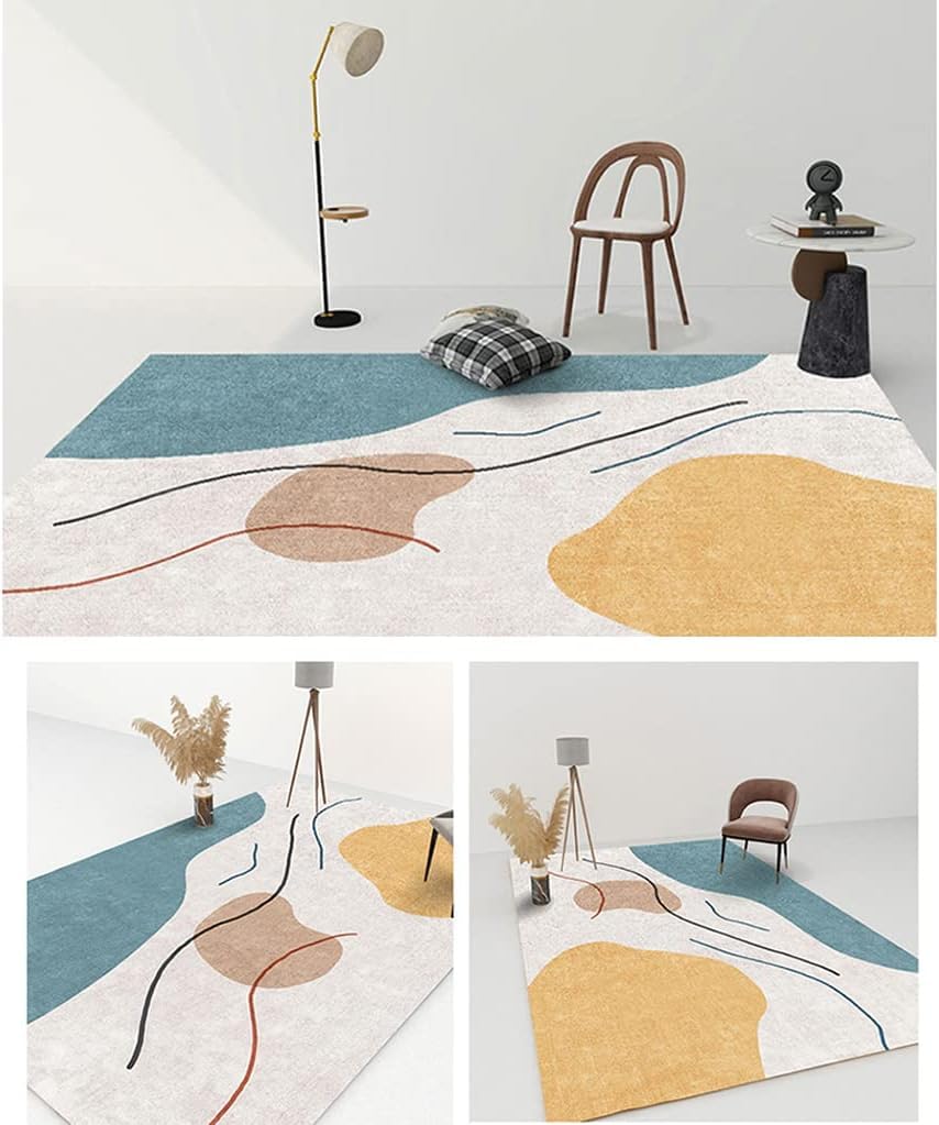 Tappeto Riscaldato Pratico Tappetino Riscaldante per Pavimenti Soggiorno per Famiglie Tappeto Riscaldante in Carbonio Regolabile Tappeto Riscaldato Moderno,A-150x200cm
